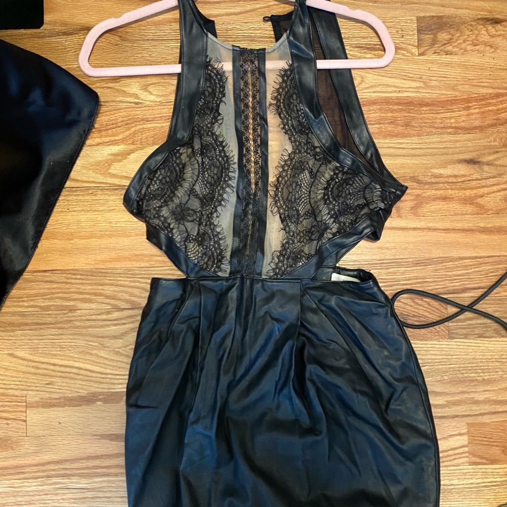 Three floor new with tags black cocktail dress